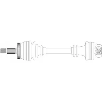 Arbre de transmission avant gauche GENERAL RICAMBI SA3035