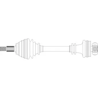 Arbre de transmission avant gauche GENERAL RICAMBI SA3036