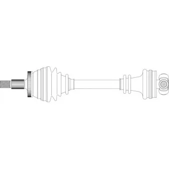 Arbre de transmission avant gauche GENERAL RICAMBI SA3038