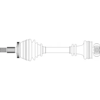 Arbre de transmission avant droit GENERAL RICAMBI SA3039