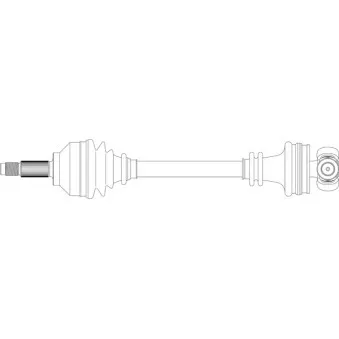 Arbre de transmission avant gauche GENERAL RICAMBI SA3040