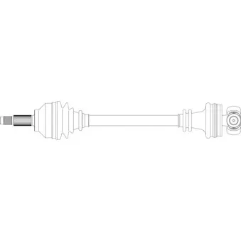 Arbre de transmission avant droit GENERAL RICAMBI SA3041