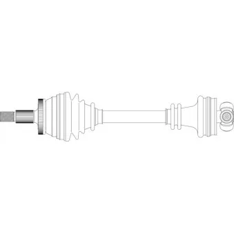 Arbre de transmission avant gauche GENERAL RICAMBI SA3042