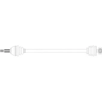 Arbre de transmission avant droit GENERAL RICAMBI SE3018