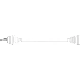 Arbre de transmission avant droit GENERAL RICAMBI SE3055