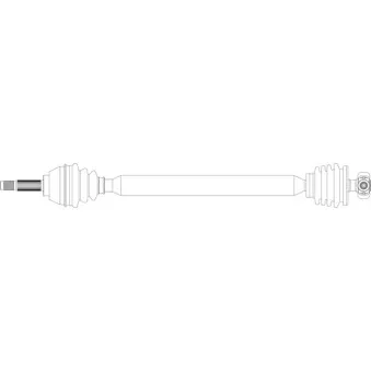 Arbre de transmission avant droit GENERAL RICAMBI SE3057