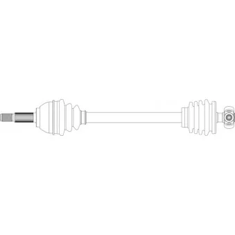 Arbre de transmission avant droit GENERAL RICAMBI SE3059