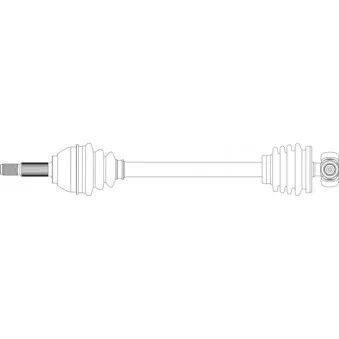 Arbre de transmission avant droit GENERAL RICAMBI SE3065