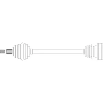 Arbre de transmission avant gauche GENERAL RICAMBI SE3066