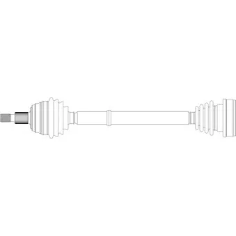 Arbre de transmission avant droit GENERAL RICAMBI SE3067