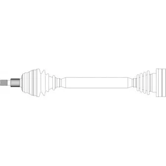 Arbre de transmission avant droit GENERAL RICAMBI SE3069