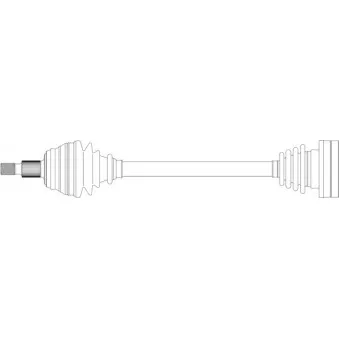 Arbre de transmission avant gauche GENERAL RICAMBI SE3072