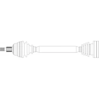Arbre de transmission avant droit GENERAL RICAMBI SE3073