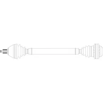 Arbre de transmission avant droit GENERAL RICAMBI SE3075
