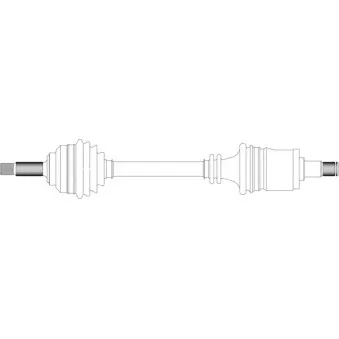 Arbre de transmission avant gauche GENERAL RICAMBI SK3003