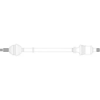 Arbre de transmission avant droit GENERAL RICAMBI SK3004