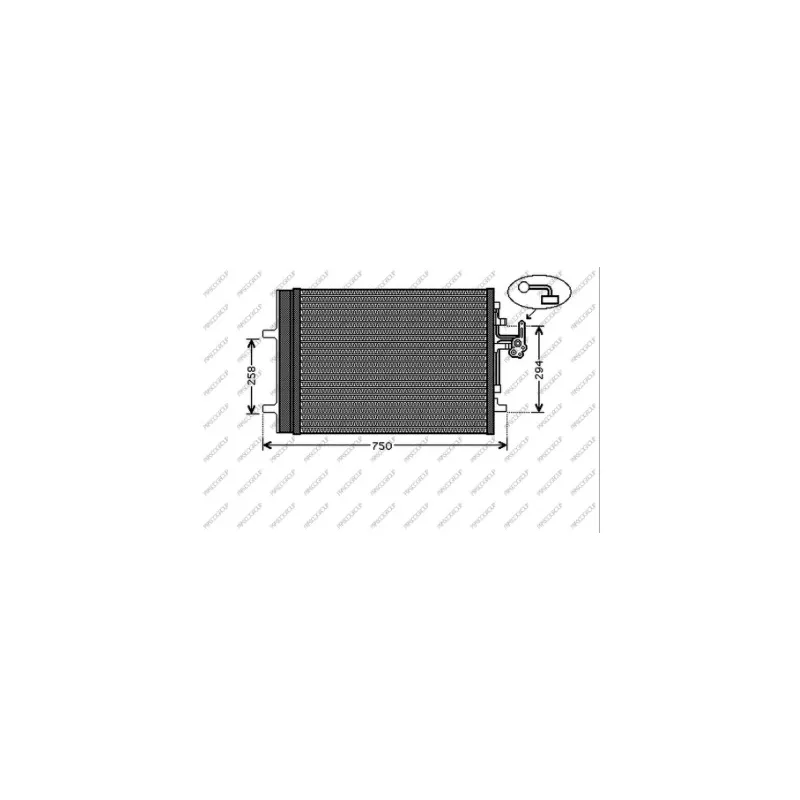 Condenseur, climatisation PRASCO VV046C002