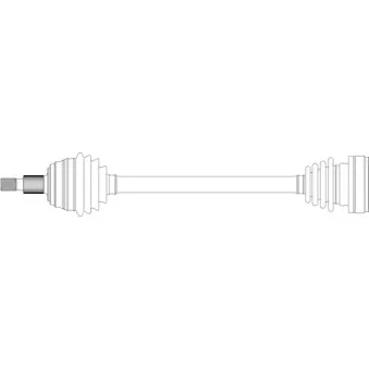 Arbre de transmission avant gauche GENERAL RICAMBI SK3005