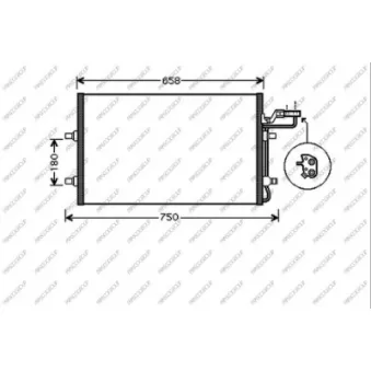 Condenseur, climatisation PRASCO VV220C002