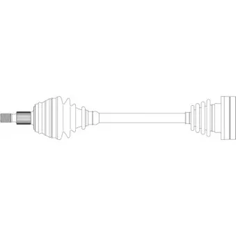Arbre de transmission avant gauche GENERAL RICAMBI SK3009