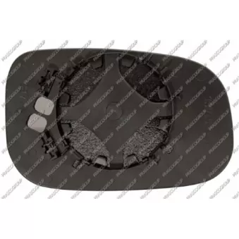 Verre de rétroviseur, rétroviseur extérieur PRASCO VV3227524