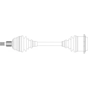 Arbre de transmission avant gauche GENERAL RICAMBI SK3011