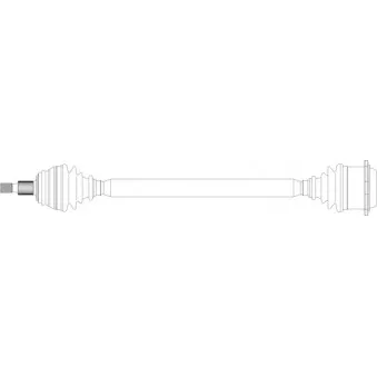 Arbre de transmission avant droit GENERAL RICAMBI SK3012