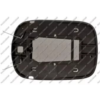 Verre de rétroviseur, rétroviseur extérieur PRASCO VV7107523