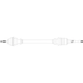 Arbre de transmission avant droit GENERAL RICAMBI TA3022