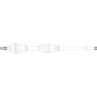 Arbre de transmission avant droit GENERAL RICAMBI TA3038