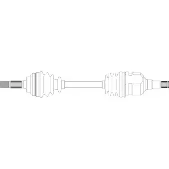 Arbre de transmission avant gauche GENERAL RICAMBI TY3081