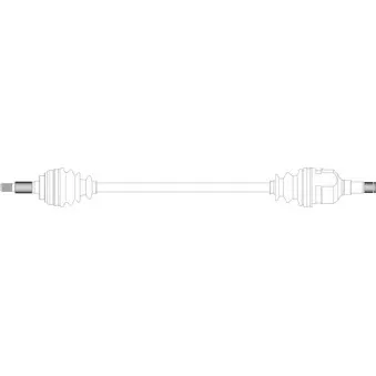 Arbre de transmission avant droit GENERAL RICAMBI TY3088