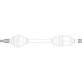 Arbre de transmission avant gauche GENERAL RICAMBI TY3105