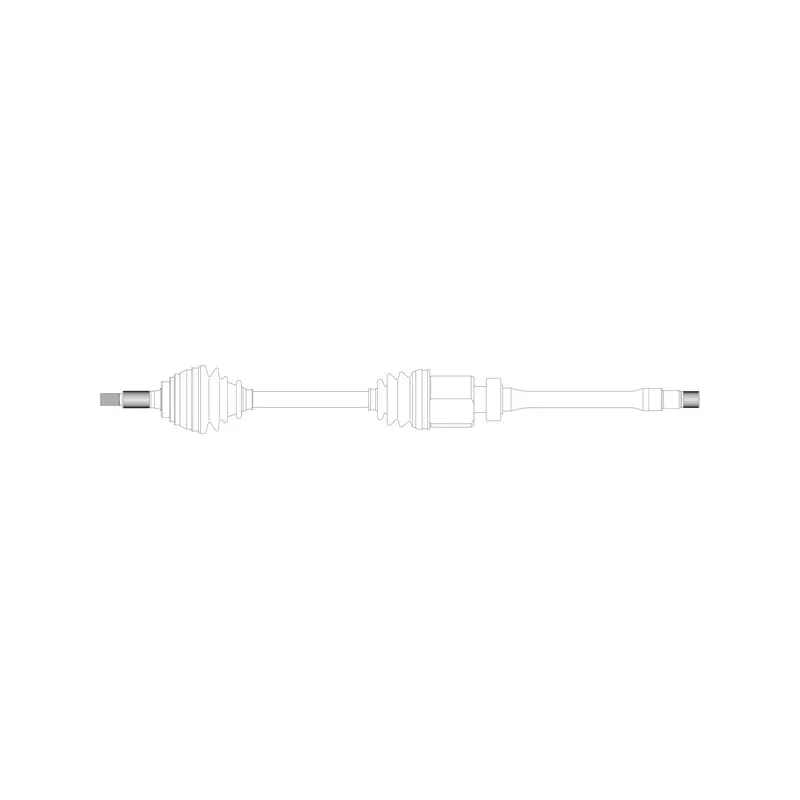 Arbre de transmission avant droit GENERAL RICAMBI TY3106