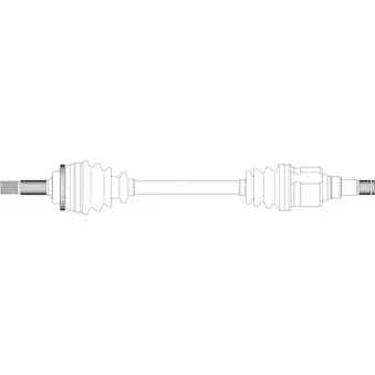 Arbre de transmission avant gauche GENERAL RICAMBI TY3111