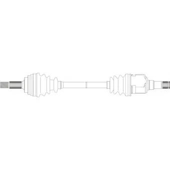 Arbre de transmission avant gauche GENERAL RICAMBI TY3115