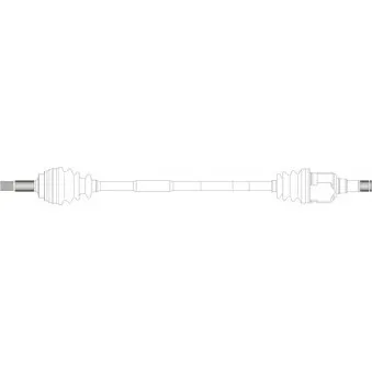 Arbre de transmission avant droit GENERAL RICAMBI TY3116