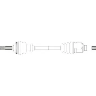 Arbre de transmission avant gauche GENERAL RICAMBI TY3117