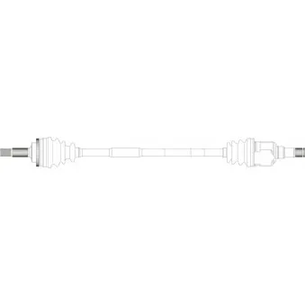 Arbre de transmission avant droit GENERAL RICAMBI TY3118