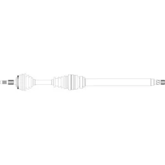 Arbre de transmission avant droit GENERAL RICAMBI VO3018