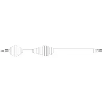 Arbre de transmission avant droit GENERAL RICAMBI VO3020