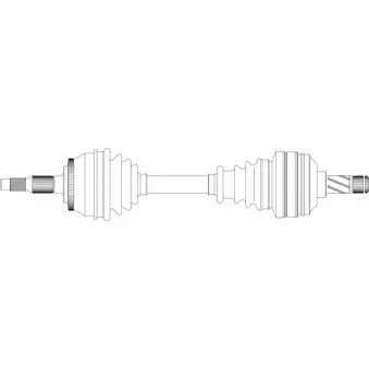 Arbre de transmission avant gauche GENERAL RICAMBI VO3021
