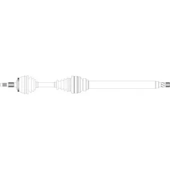 Arbre de transmission avant droit GENERAL RICAMBI VO3022