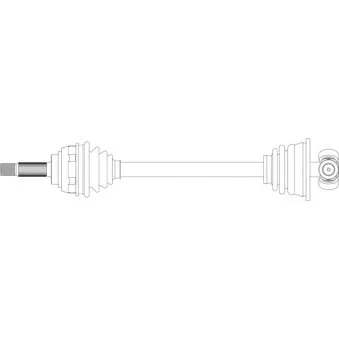 Arbre de transmission avant gauche GENERAL RICAMBI VO3029