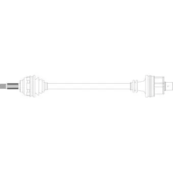 Arbre de transmission avant droit GENERAL RICAMBI VO3030