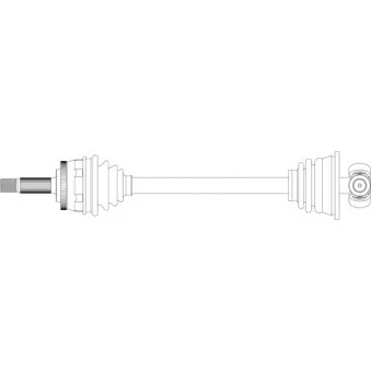 Arbre de transmission avant gauche GENERAL RICAMBI VO3031