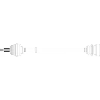 Arbre de transmission avant droit GENERAL RICAMBI WW3006