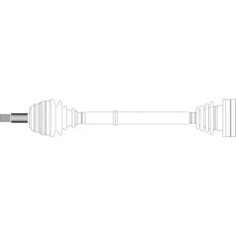 Arbre de transmission avant droit GENERAL RICAMBI WW3057
