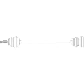 Arbre de transmission avant droit GENERAL RICAMBI WW3081