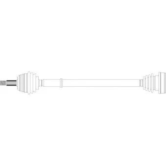 Arbre de transmission avant droit GENERAL RICAMBI WW3091